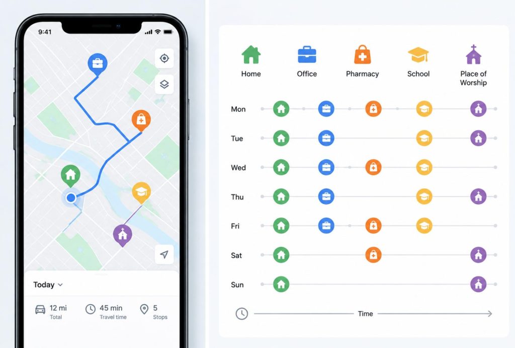 location data safety risks routine