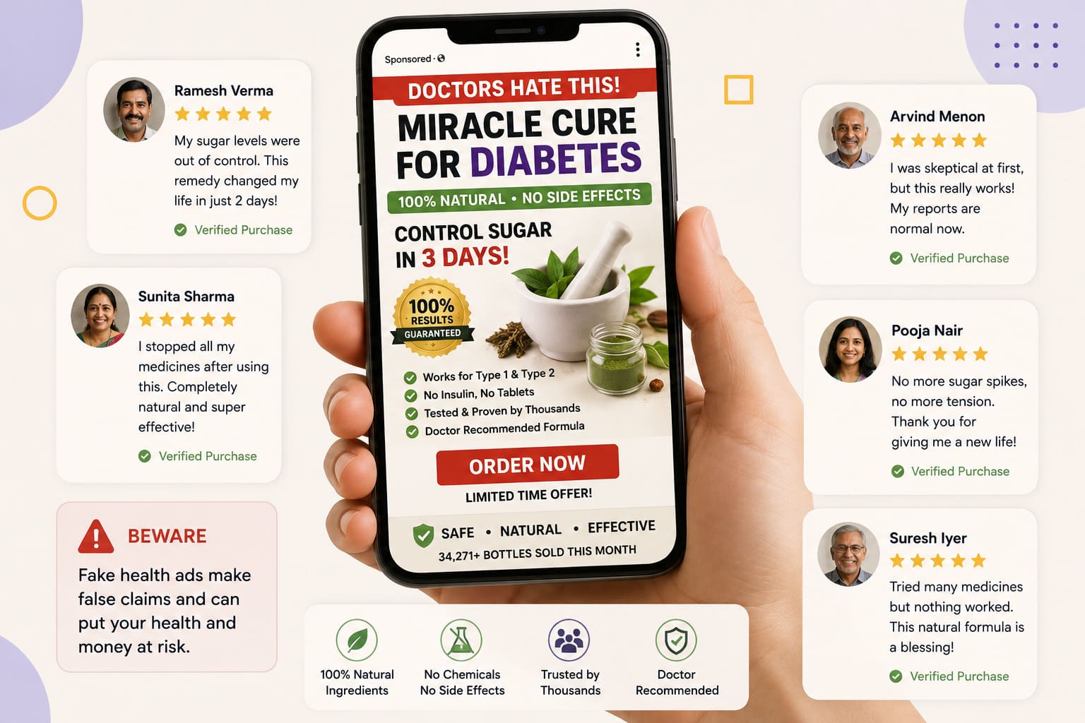 common online scams fake medical cure