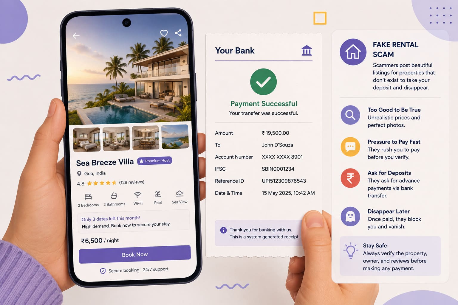 common online scams fake rental listing