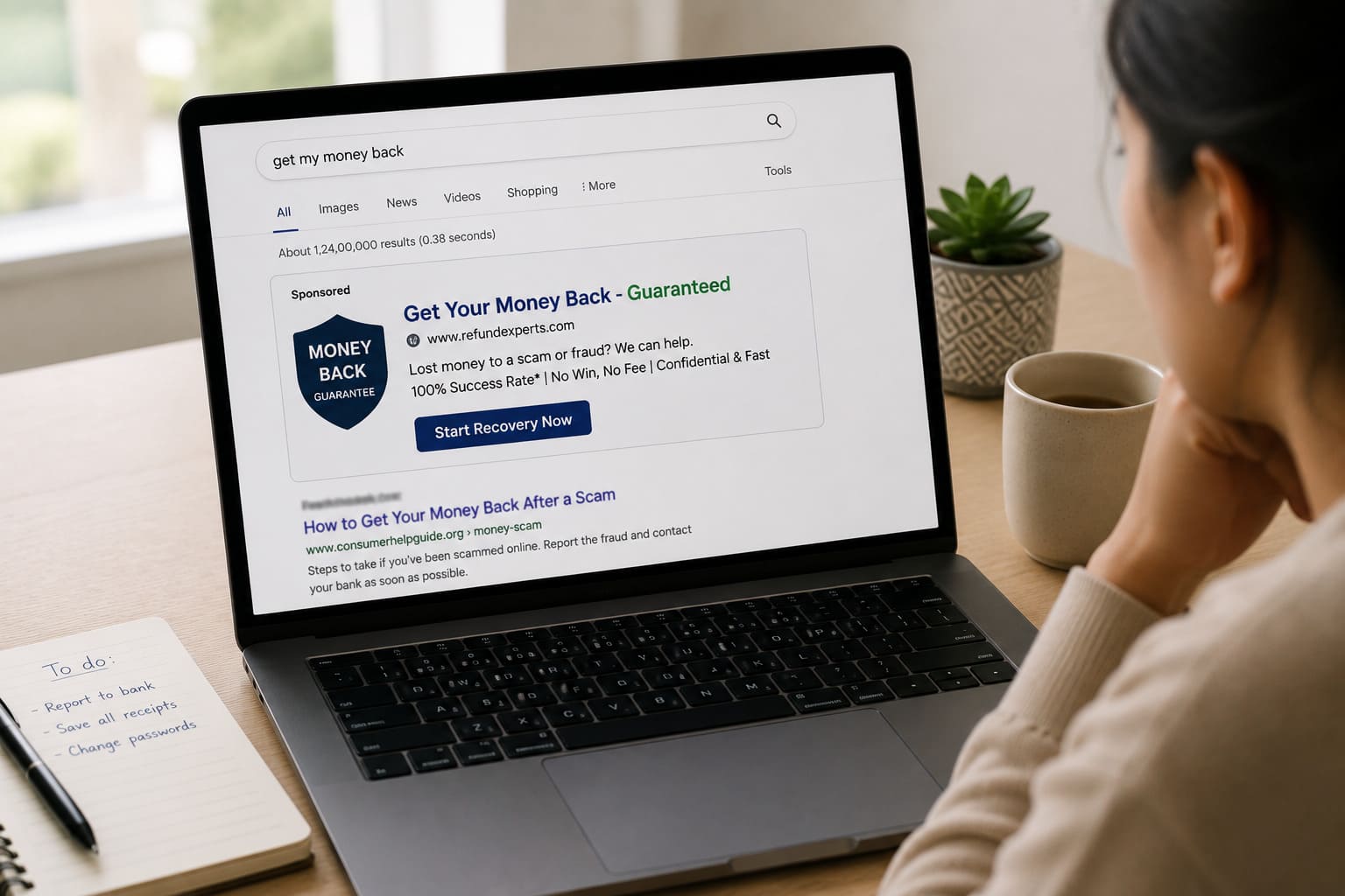 common online scams money recovery