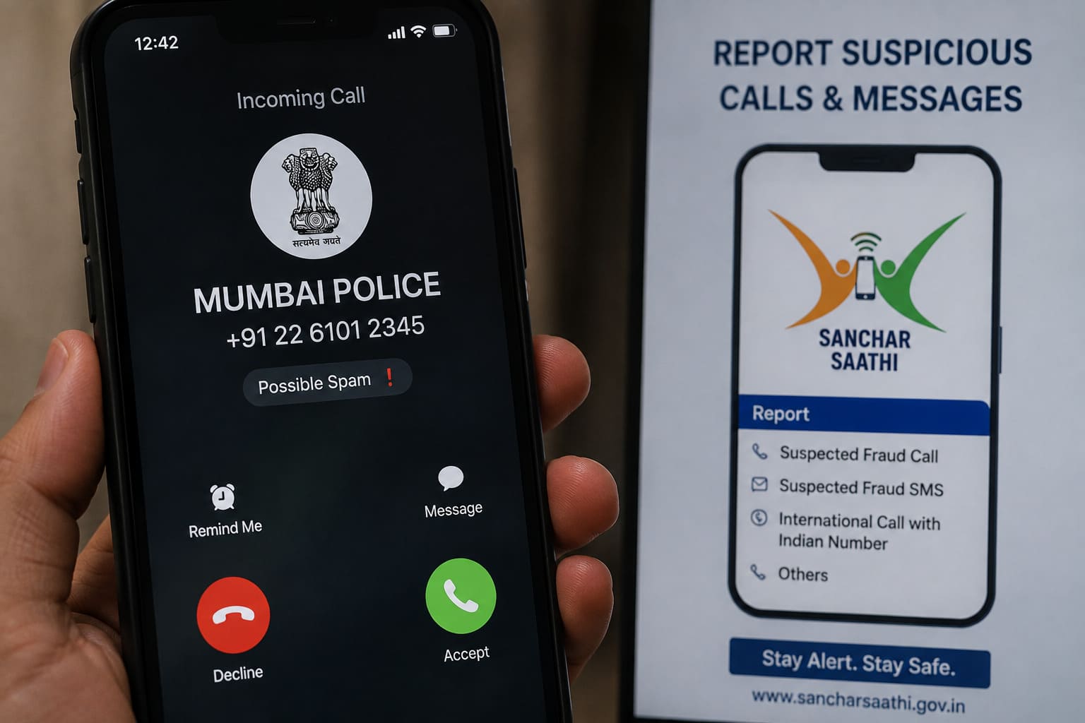 digital arrest scams spoofed caller id
