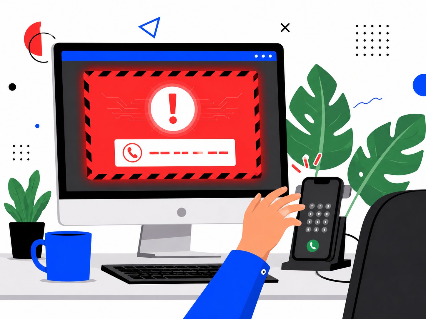 learned helplessness scams fake virus warninng
