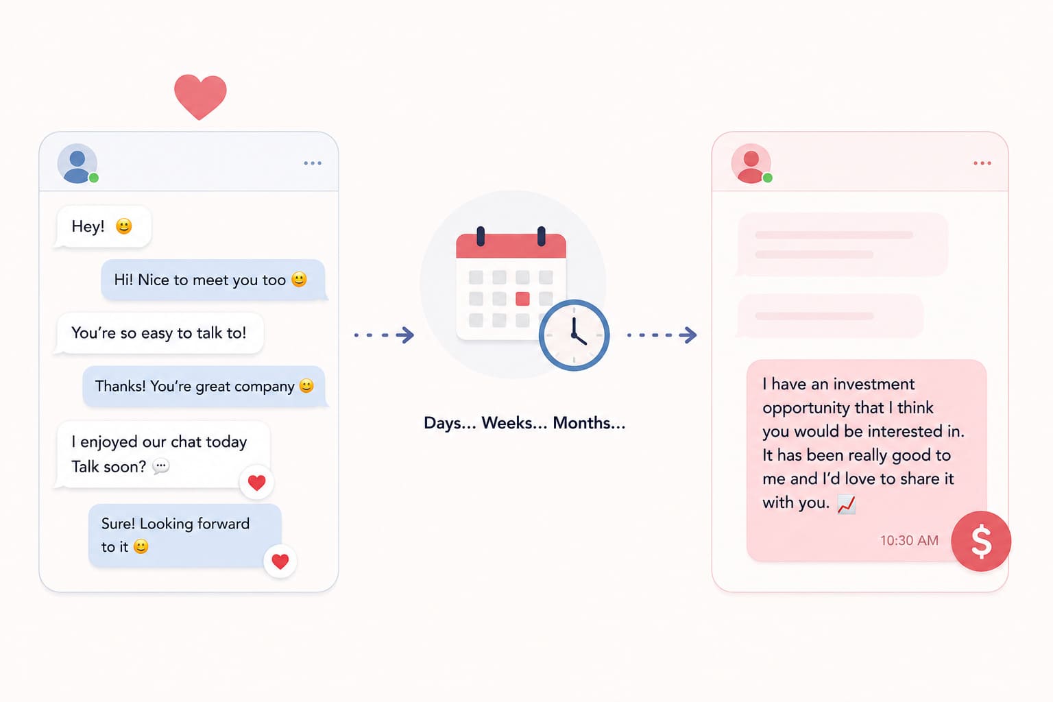 reciprocity trap scam give first ask later