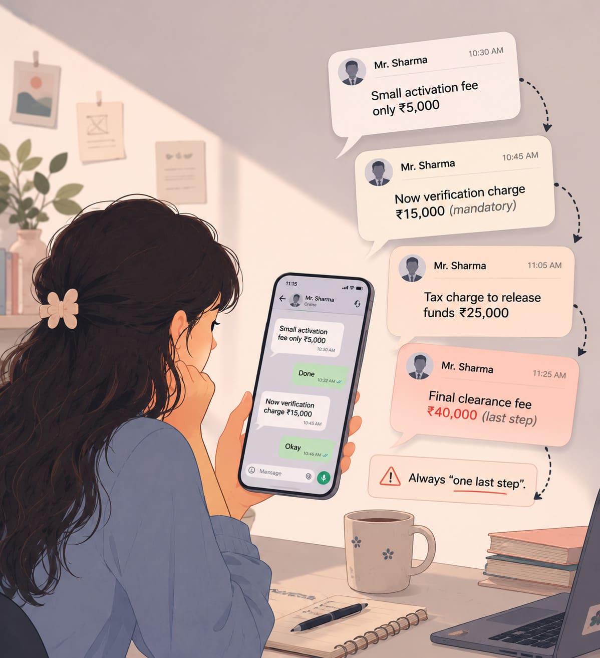 sunk cost trap scam escalation pattern