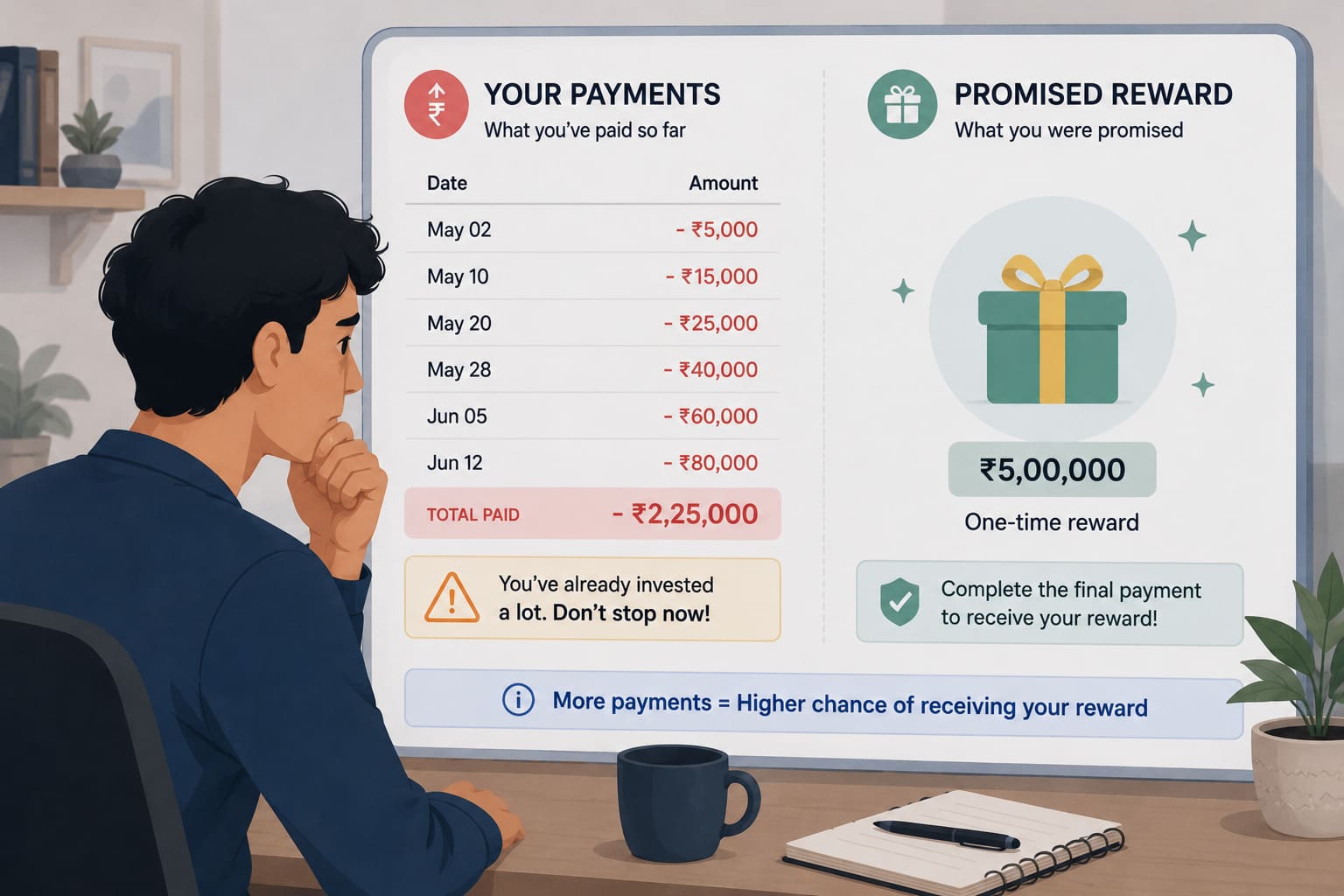 sunk cost trap scam past investments