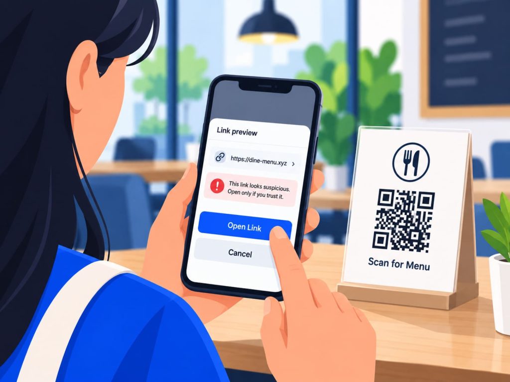 QR code scams safely checking a code destination to avoid scams
