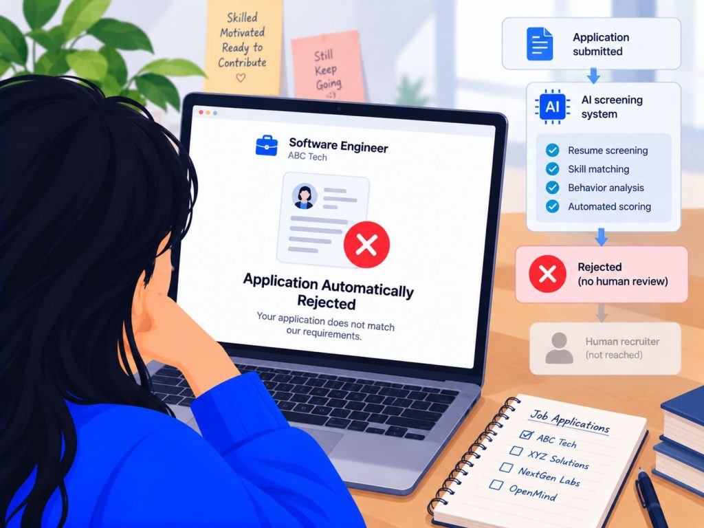 algorithmic bias rejecting a job applicant before human review