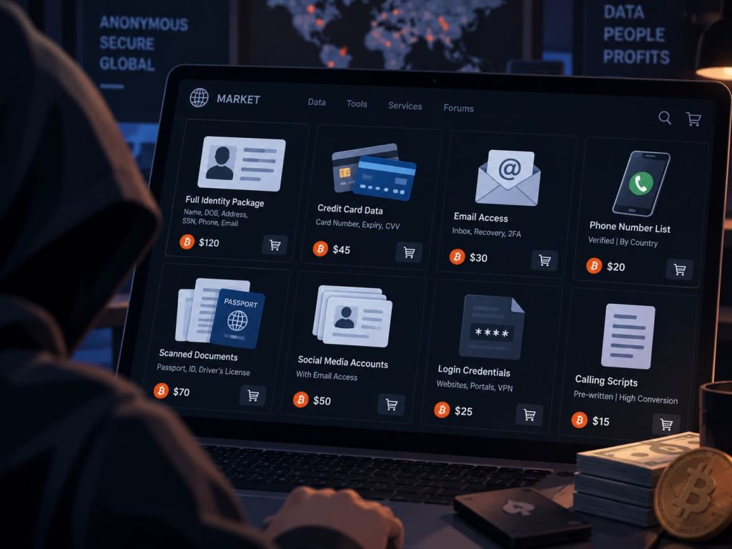 cybercrime credential markets pricing stolen data within the economy
