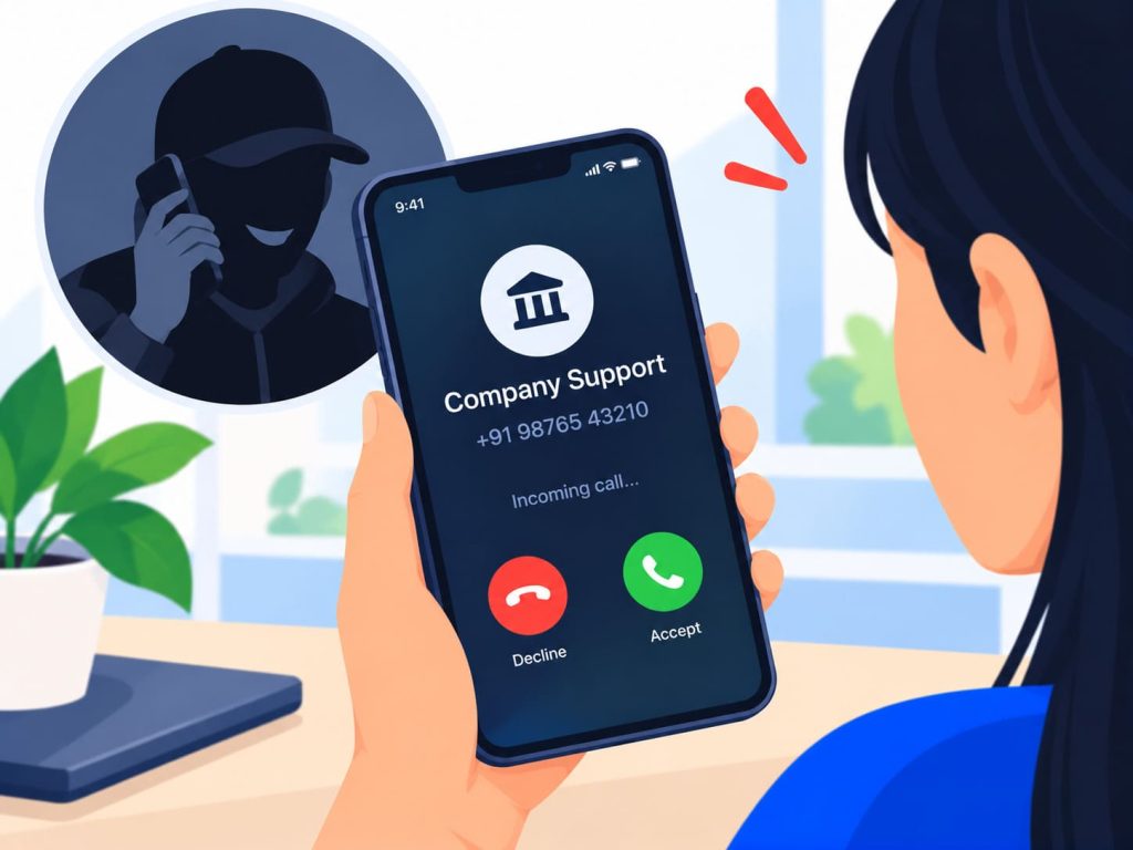 fake credentials and impersonation spoofed caller ID used