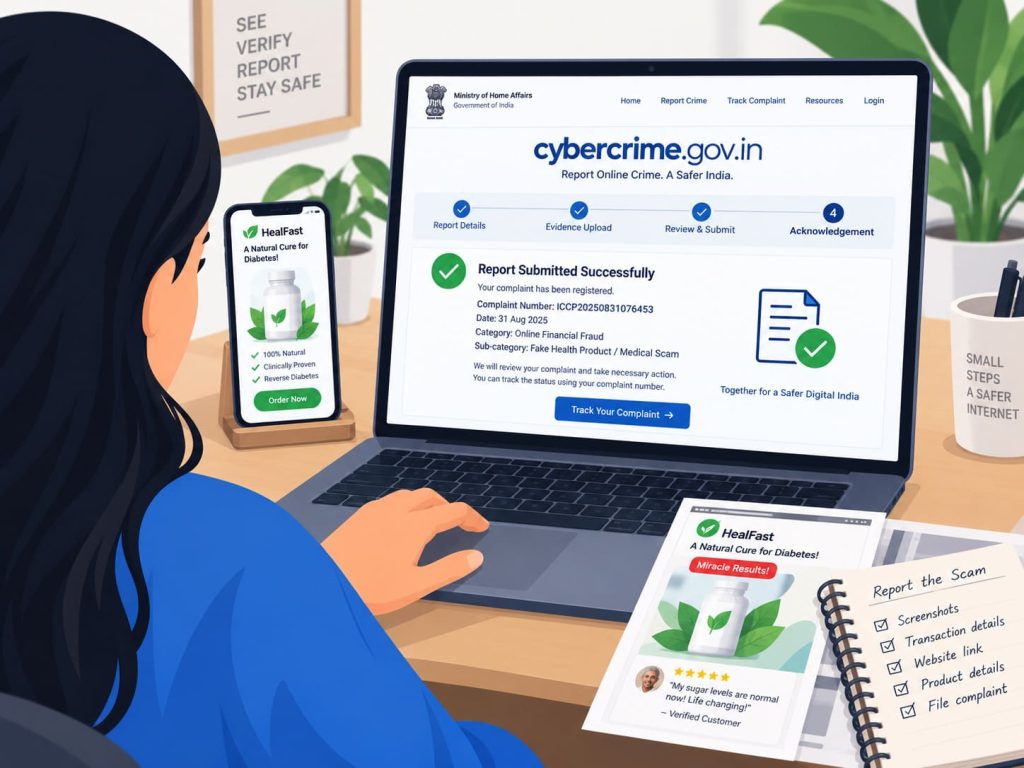 fake health cure reporting through portals