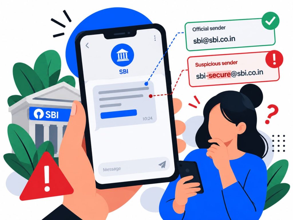 fake messages phishing and vishing message impersonating a bank alert