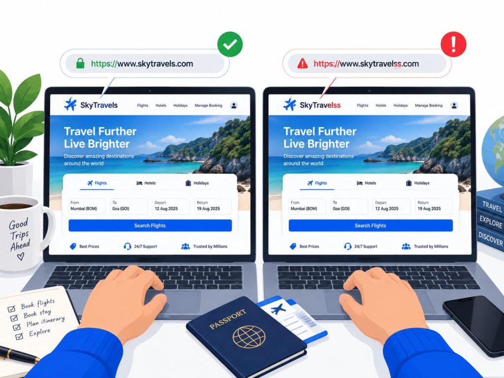fake rentals scam using cloned booking platform