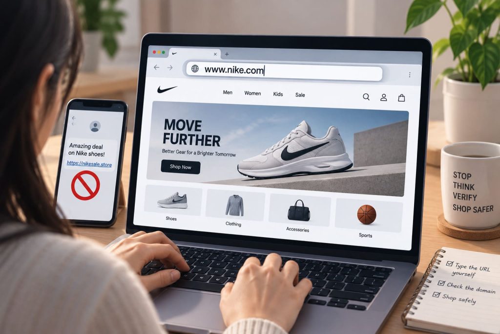 fake shopping websites verifying website
