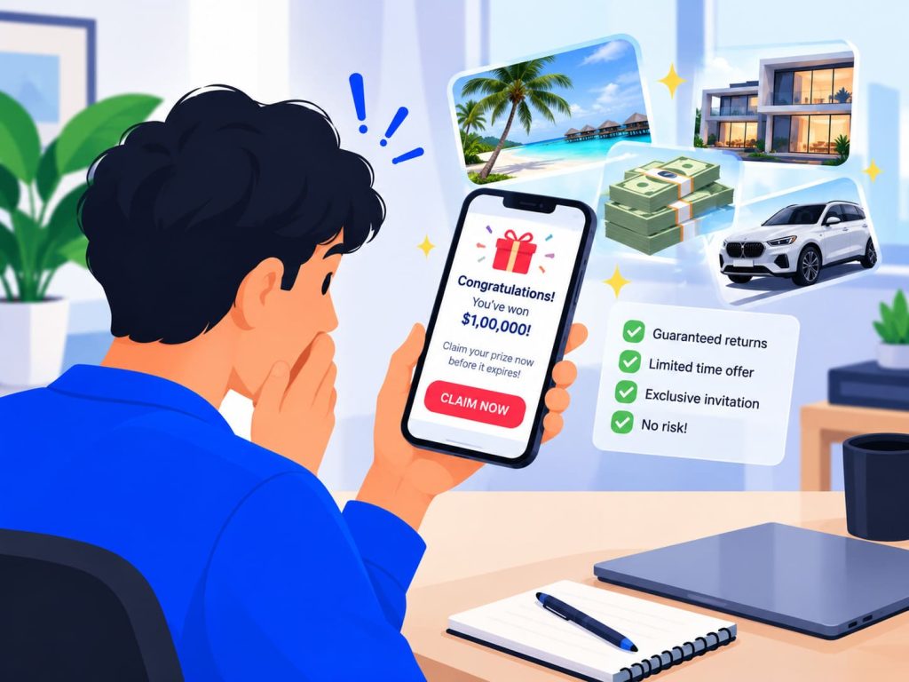 investment scams unearned rewards